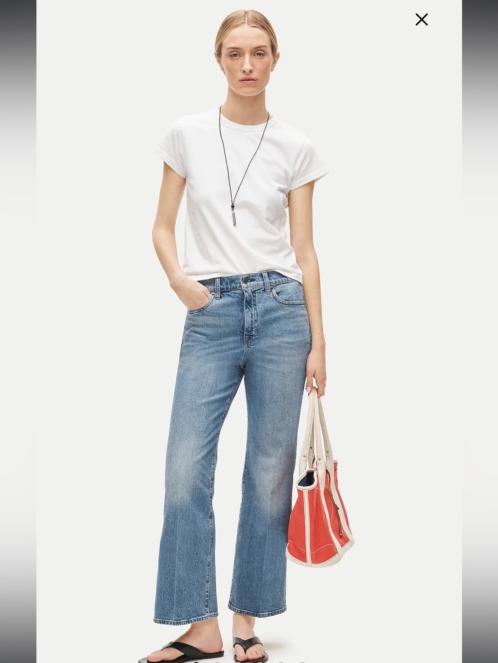 J. Crew Women's Semi Stretch High Rise Cropped Kick Out Jeans